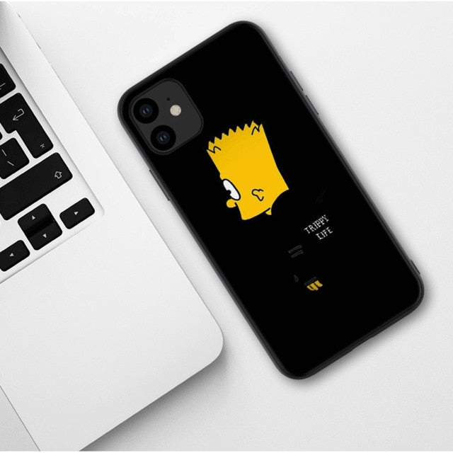 Apple iPhone Simpson Duff Silicone Case
