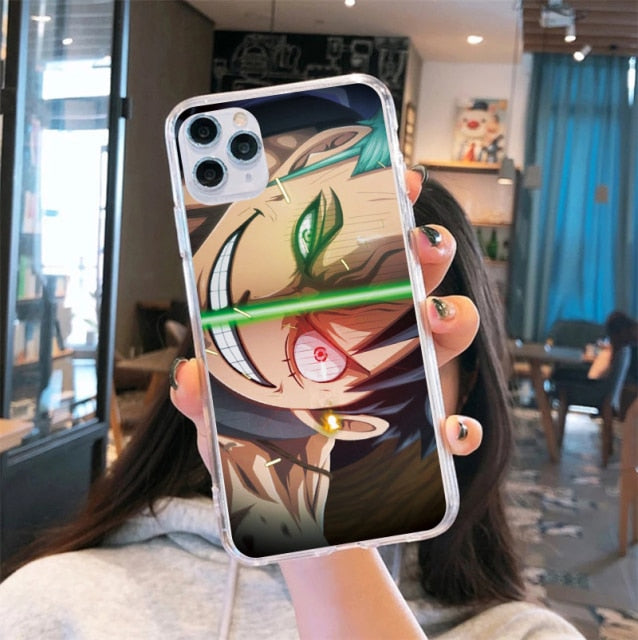 Apple iPhone Luffy & Zoro Smile Silicone Case