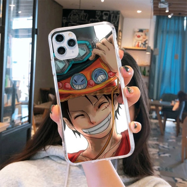 Apple iPhone Luffy & Zoro Smile Silicone Case