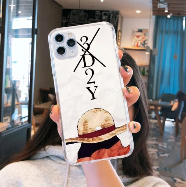 Apple iPhone Luffy & Zoro Smile Silicone Case