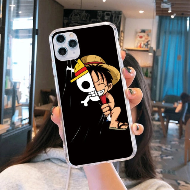 Apple iPhone Luffy & Zoro Smile Silicone Case