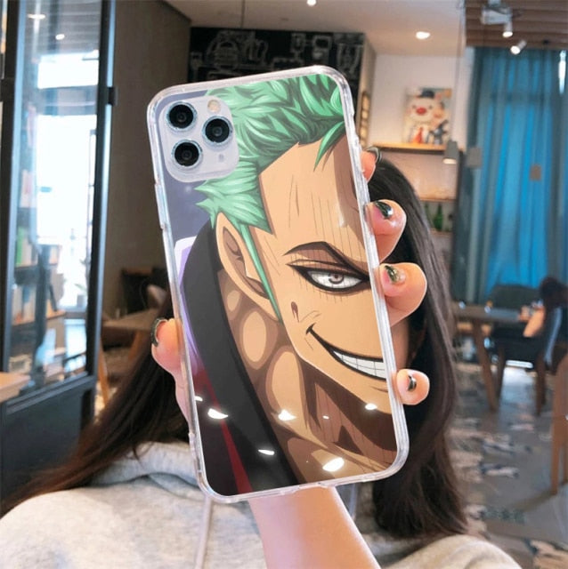 Apple iPhone Luffy & Zoro Smile Silicone Case