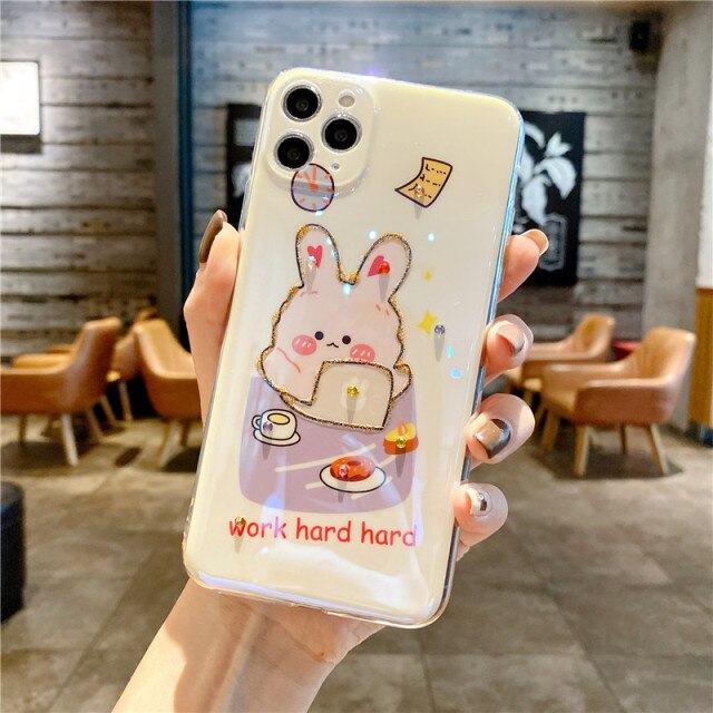 Apple iPhone Donald & Daffy Paint Silicone Case