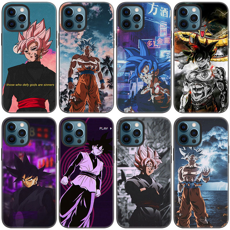 Apple iPhone Dragonball S Goku Black Silicone Case