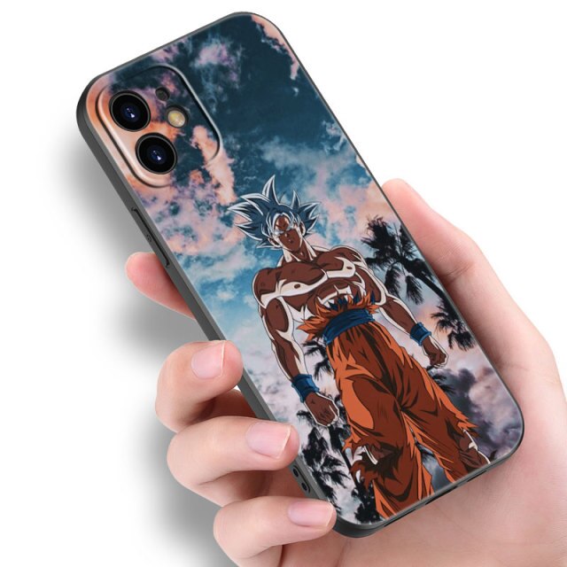 Apple iPhone Dragonball S Goku Black Silicone Case