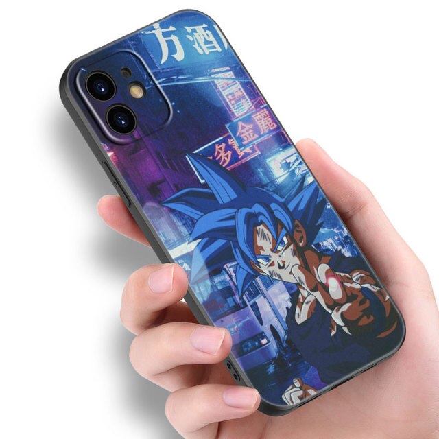 Apple iPhone Dragonball S Goku Black Silicone Case