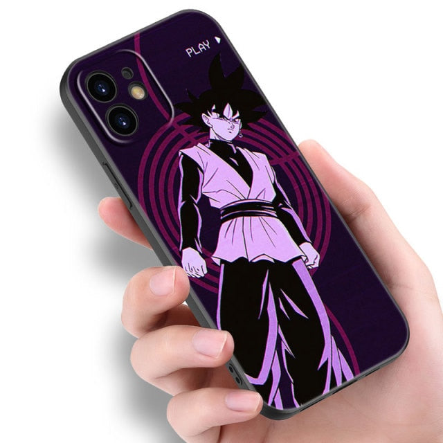 Apple iPhone Dragonball S Goku Black Silicone Case