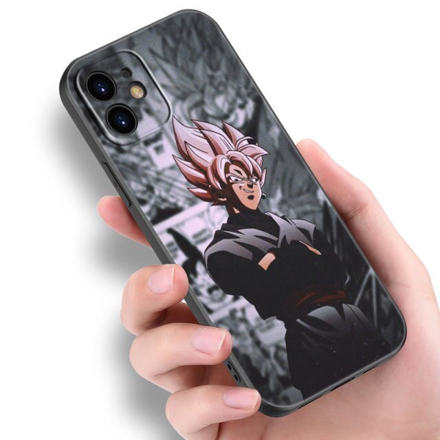 Apple iPhone Dragonball S Goku Black Silicone Case