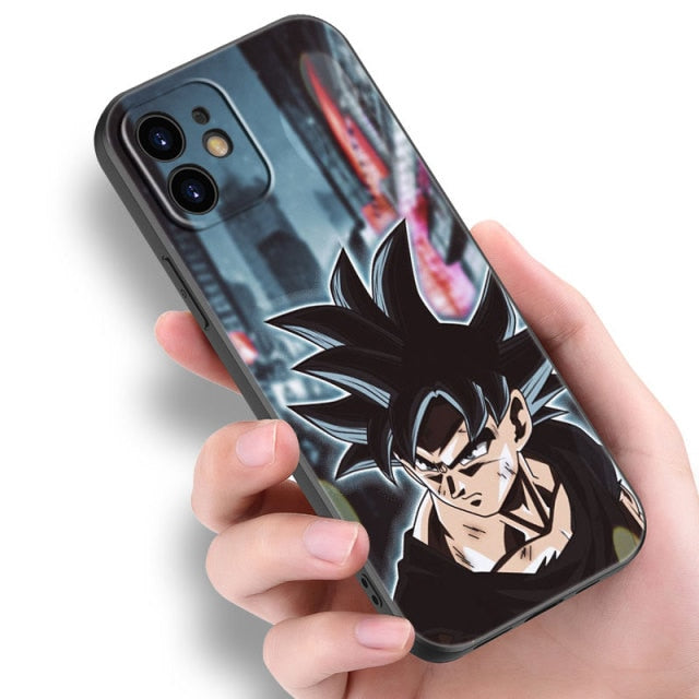 Apple iPhone Dragonball S Goku Black Silicone Case