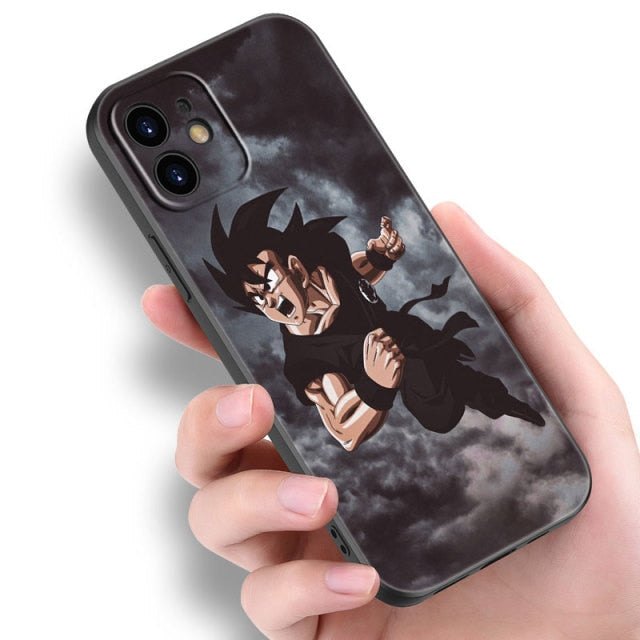 Apple iPhone Dragonball S Goku Black Silicone Case