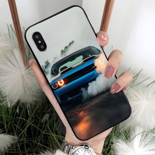 Apple iPhone Dodge Challenger Burnout Silicone Case