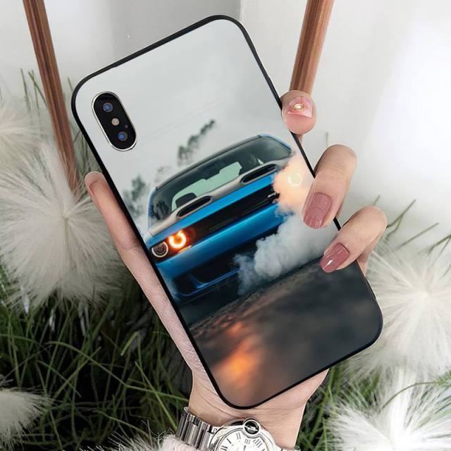 Apple iPhone Dodge Challenger Burnout Silicone Case