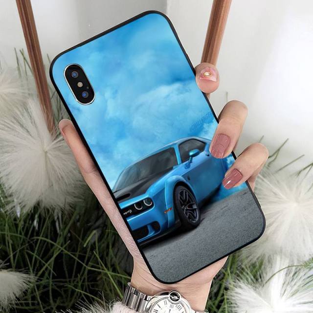 Apple iPhone Dodge Challenger Burnout Silicone Case