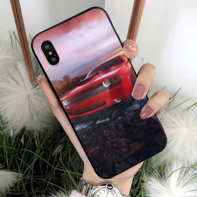 Apple iPhone Dodge Challenger Burnout Silicone Case