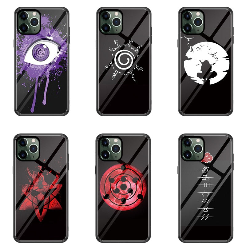 Apple iPhone Sasuke's Rinnegan Tempered Glass Case