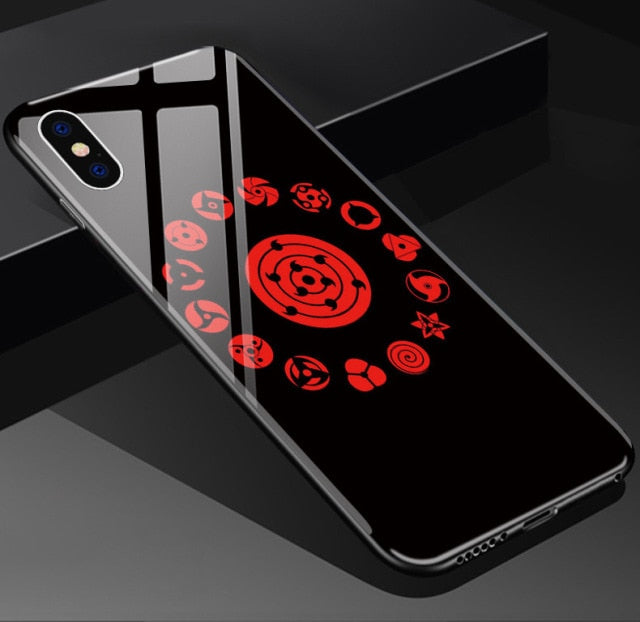 Apple iPhone Sasuke's Rinnegan Tempered Glass Case