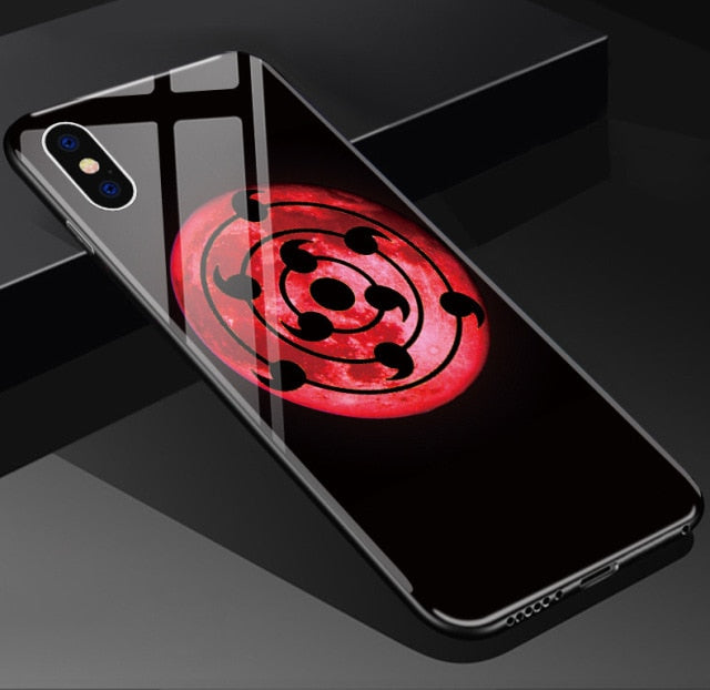 Apple iPhone Sasuke's Rinnegan Tempered Glass Case