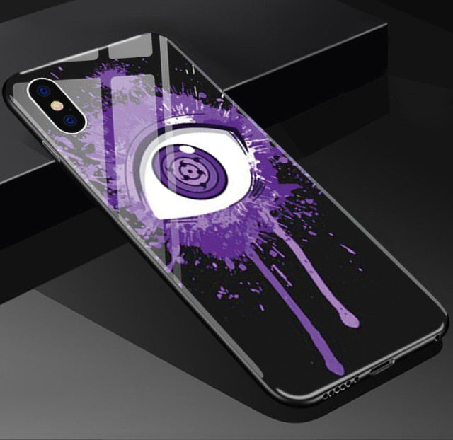 Apple iPhone Sasuke's Rinnegan Tempered Glass Case