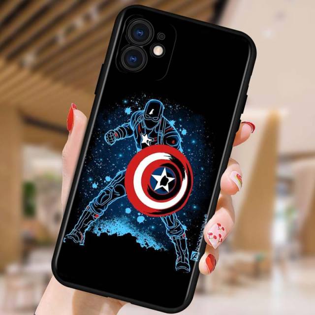 Apple iPhone Spidey & Avengers Luminous Silicone Case