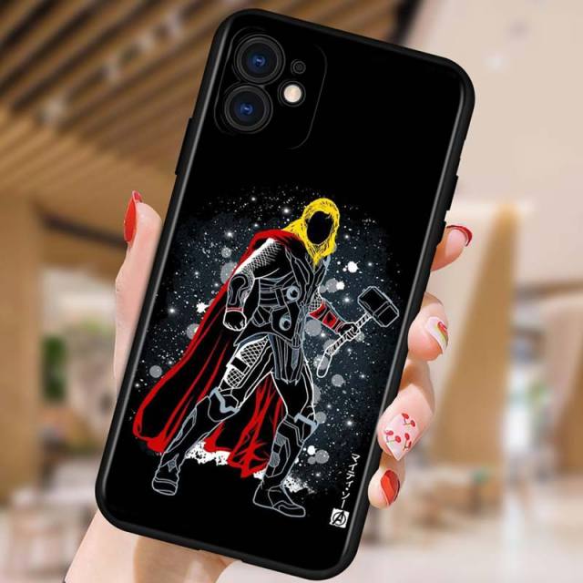 Apple iPhone Spidey & Avengers Luminous Silicone Case