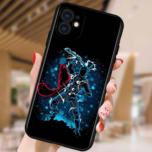 Apple iPhone Spidey & Avengers Luminous Silicone Case