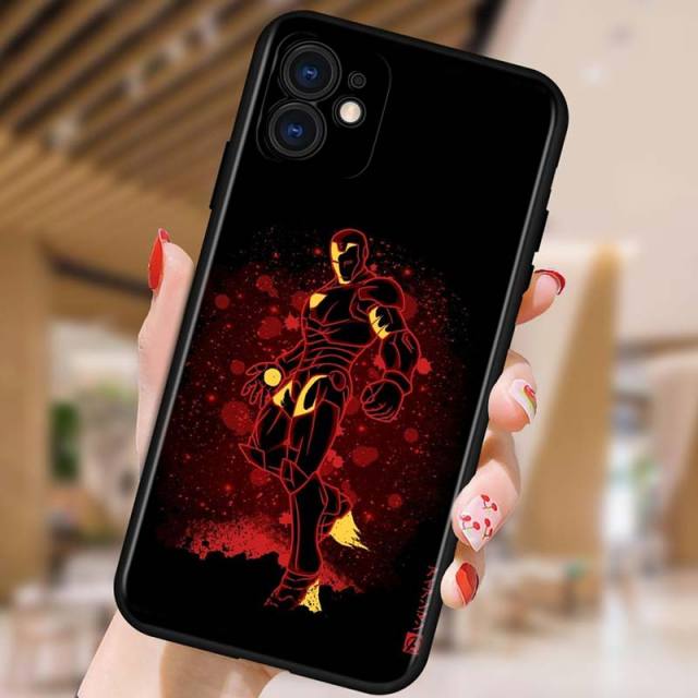 Apple iPhone Spidey & Avengers Luminous Silicone Case