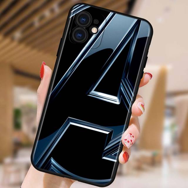 Apple iPhone Avengers' Logo Matte Silicone Case