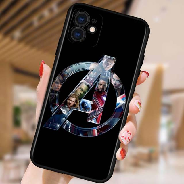 Apple iPhone Avengers' Logo Matte Silicone Case