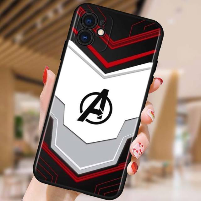 Apple iPhone Avengers' Logo Matte Silicone Case