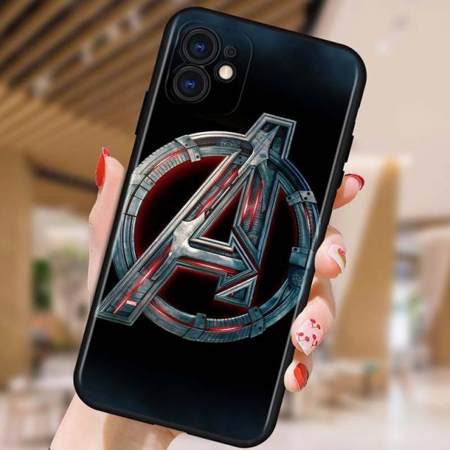 Apple iPhone Avengers' Logo Matte Silicone Case