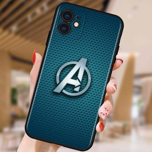 Apple iPhone Avengers' Logo Matte Silicone Case