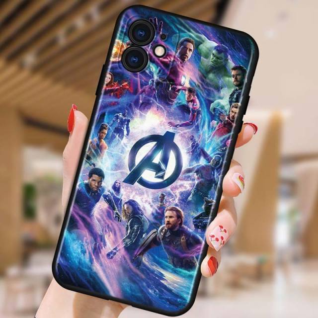 Apple iPhone Avengers' Logo Matte Silicone Case