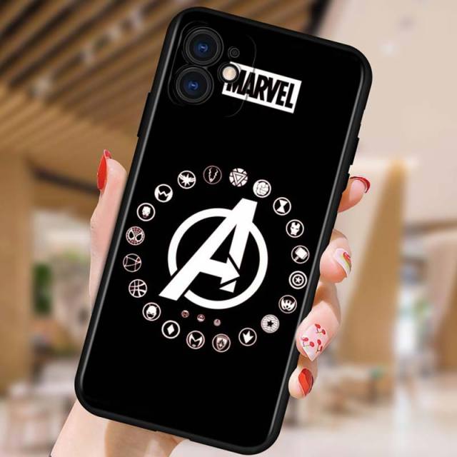 Apple iPhone Avengers' Logo Matte Silicone Case