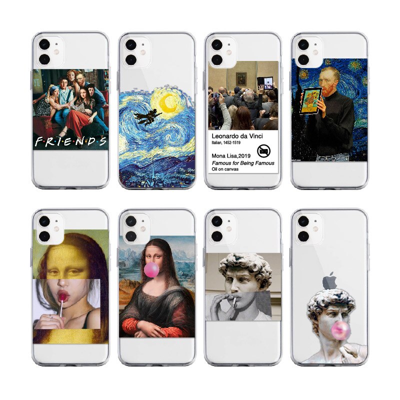 Apple iPhone Memes Mona Lisa Silicone Case