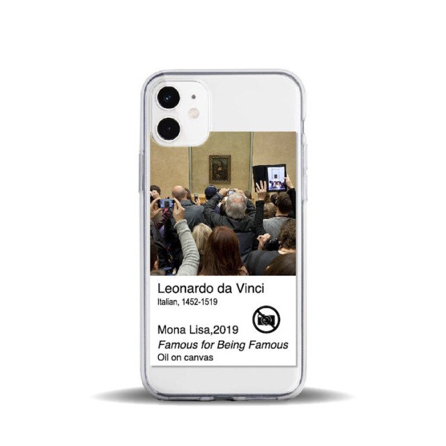 Apple iPhone Memes Mona Lisa Silicone Case