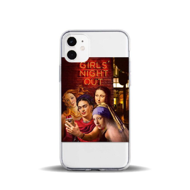 Apple iPhone Memes Mona Lisa Silicone Case