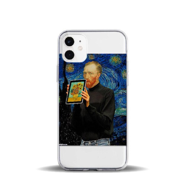 Apple iPhone Memes Mona Lisa Silicone Case