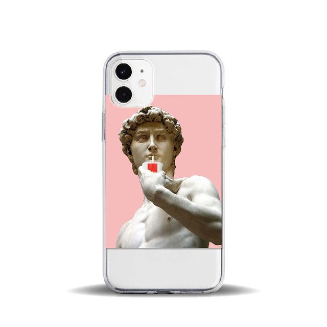 Apple iPhone Memes Mona Lisa Silicone Case