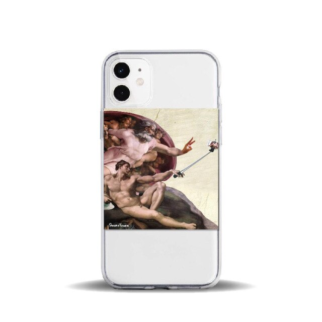 Apple iPhone Memes Mona Lisa Silicone Case
