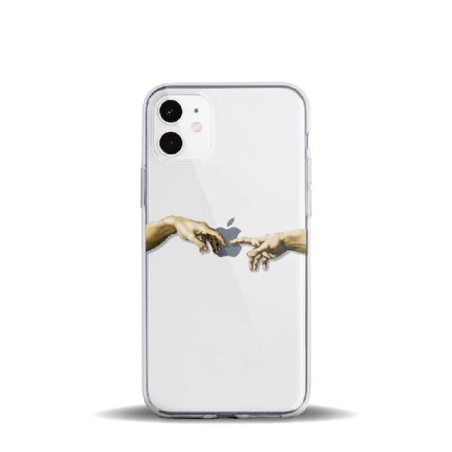 Apple iPhone Memes Mona Lisa Silicone Case