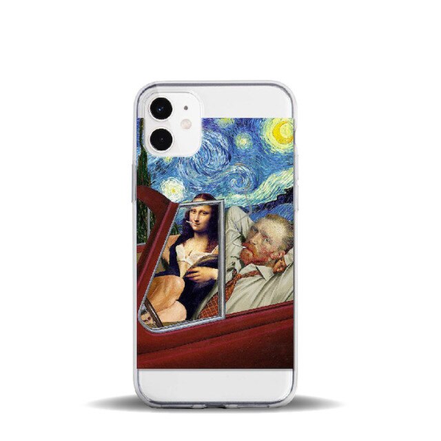 Apple iPhone Memes Mona Lisa Silicone Case