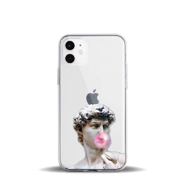 Apple iPhone Memes Mona Lisa Silicone Case
