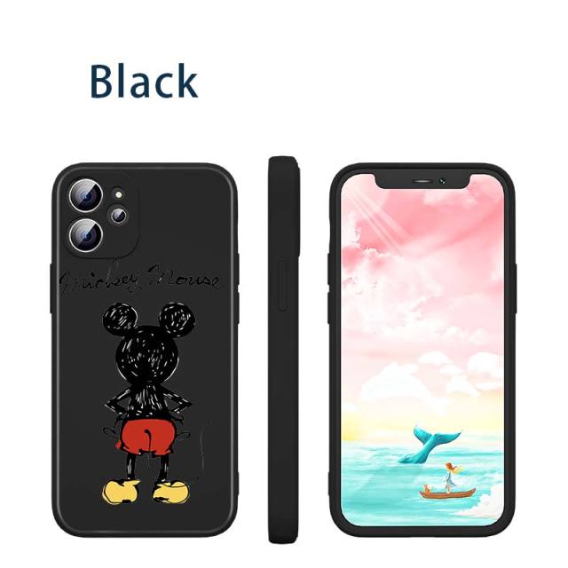 Apple iPhone Mickey Silhouette Silicone Case