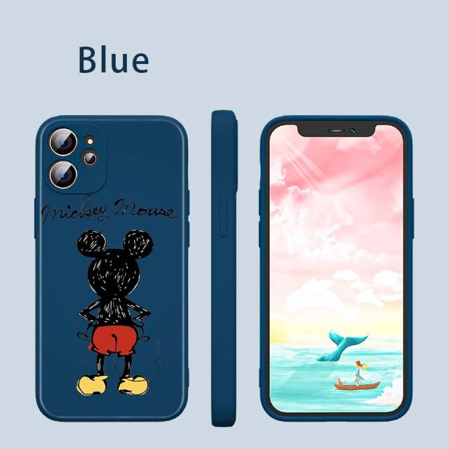 Apple iPhone Mickey Silhouette Silicone Case