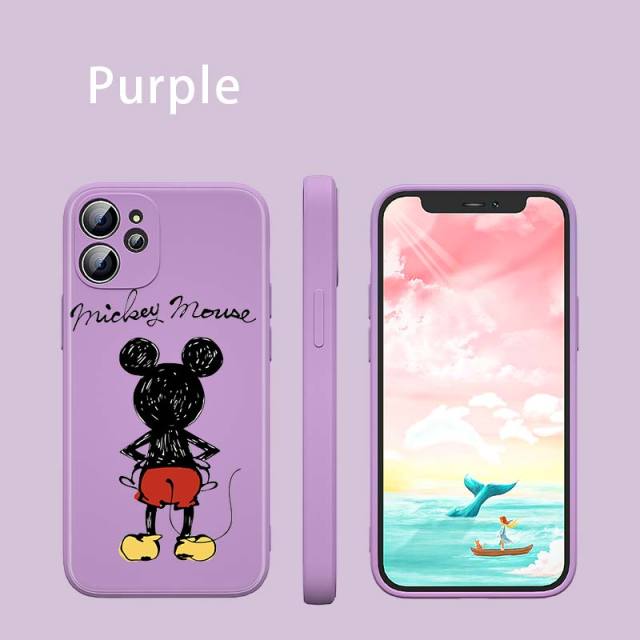 Apple iPhone Mickey Silhouette Silicone Case