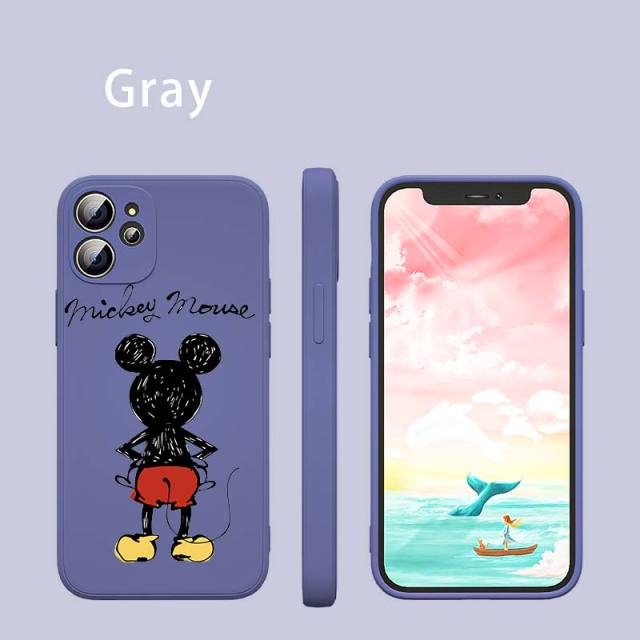 Apple iPhone Mickey Silhouette Silicone Case