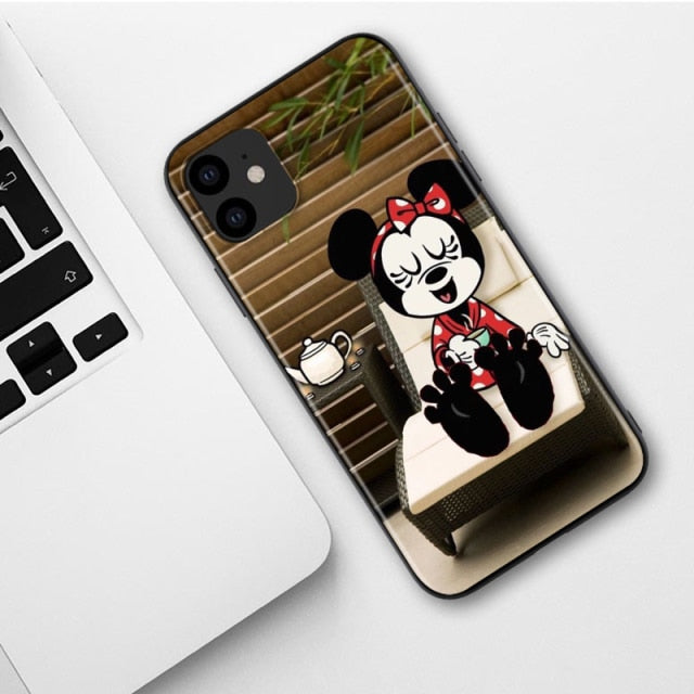 Apple iPhone Mickey & Minnie Again Silicone Case
