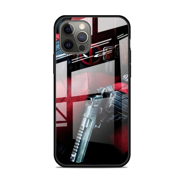 Apple iPhone Deadpool Tempered Glass Case