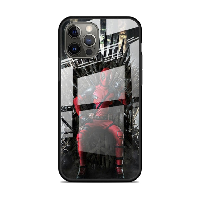 Apple iPhone Deadpool Tempered Glass Case