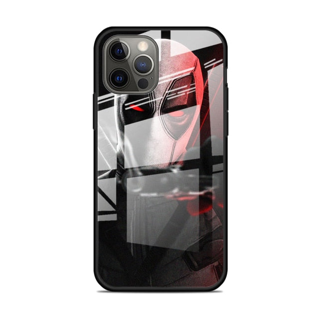 Apple iPhone Deadpool Tempered Glass Case